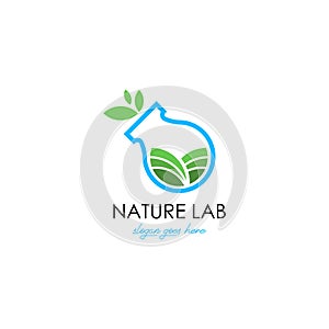 Lab logo vector. Lab logo template. Science lab logo