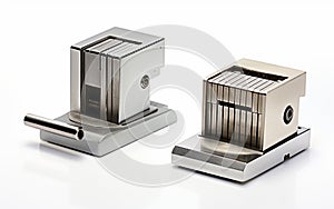 Lab Microtome Blades on White Background