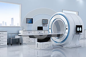 Lab with mri scan machine