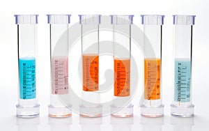 Lab PCR Tubes on White Background