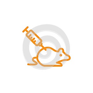 Lab rat experiment icon Outline vector for web ui