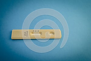 Lab scientist performing rapid diagnostic test RDT for antibodies to detect presence of viral protein antigens expressed by COVID-