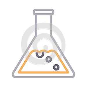 Lab colour line vector icon