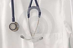 Labcoat and Stethoscope photo