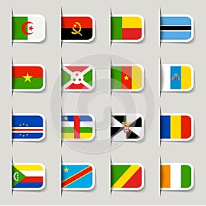 Label - African Flags