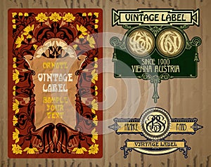 Label Art Nouveau