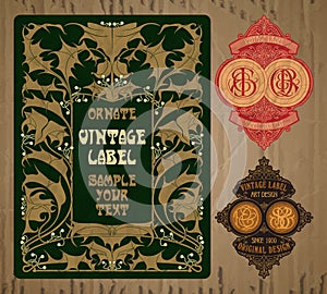 Label Art Nouveau