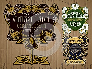 Label Art Nouveau