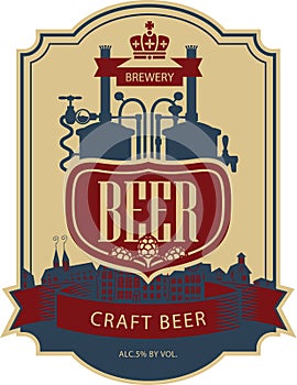 Label beer with brewery