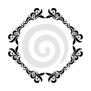 Label cicular victorian style