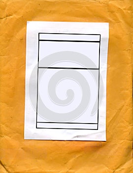 Label On Envelope