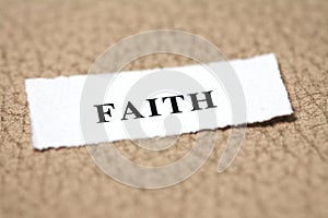 Label for faith