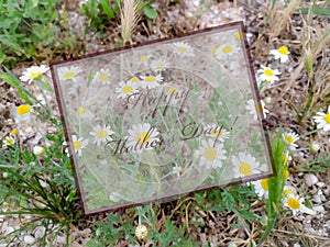 label with Happy Mothers Day.