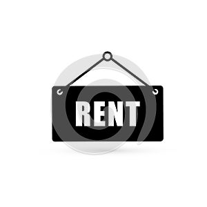 Label icon for the items to be leased or rented