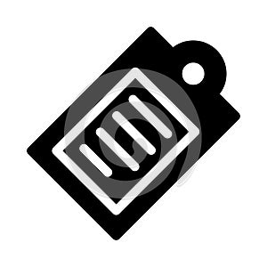 Label vector glyph flat icon