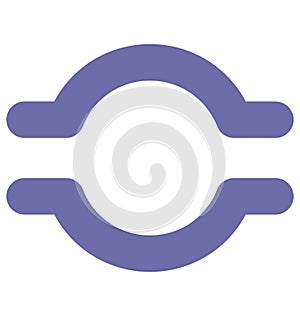 Label Isolated Vector Icon which can easily modified or edit