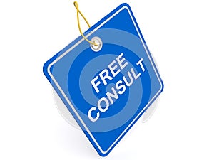 Label marked free consult