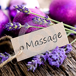 Label, massage