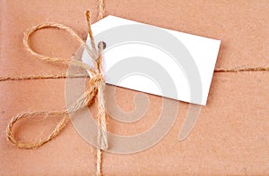 Label on a parcel post