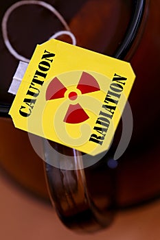 Label with sign radiation