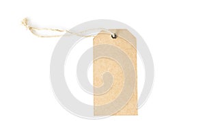 Label tag isolated white background.