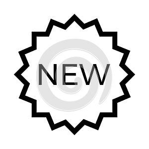 Label thin line vector icon