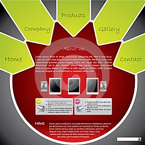 Labeled web template design