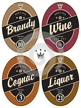 Labels for alcoholic