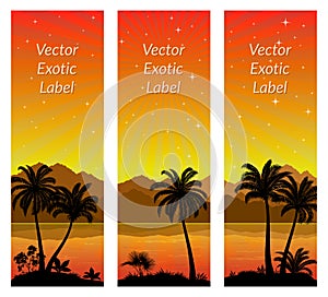 Labels with Palms