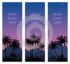 Labels with Palms