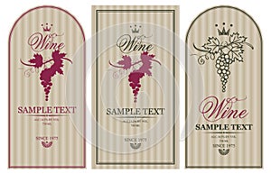 Labels for wine