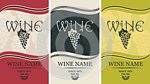 Labels for wine