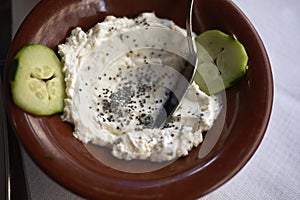 Labneh with poppyseed