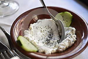 Labneh with poppyseed