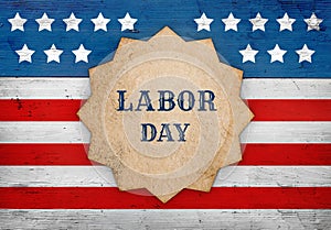 Labor Day american flag, patriotic background