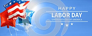 Labor Day Background . USA National holiday. 3d illustration