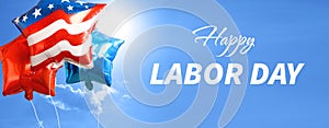 Labor Day Background . USA National holiday. 3d illustration