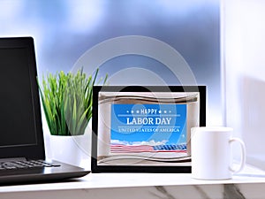 Labor Day Background . USA National holiday. 3d illustration