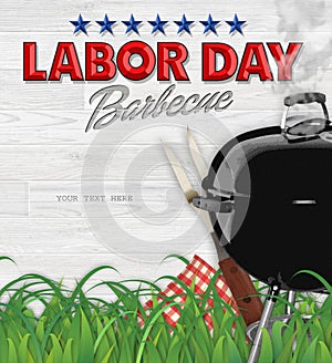 Labor Day BBQ Barbecue Invitation