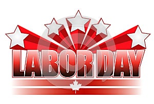 Labor day Canada illustration design