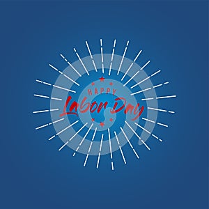 Labor day card design vector illustration