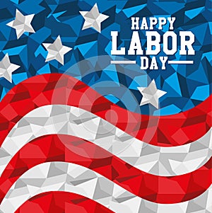 Labor day card design, vector illustration.