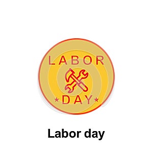 Labor day outline icon. Element of labor day illustration icon. Signs and symbols can be used for web, logo, mobile app, UI, UX
