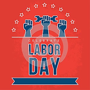 labor day poster. Vector illustration decorative design