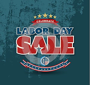 Labor day sale poster. photo