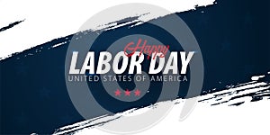 Labor Day sale promotion, advertising, poster, banner, template with American flag. American labor day wallpaper. Voucher discount