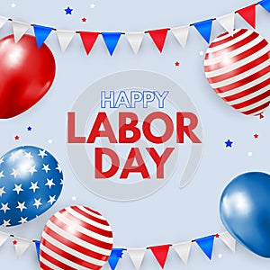 Labor day USA Background. Can Be Used as Banner or Poster. Vector Illustration
