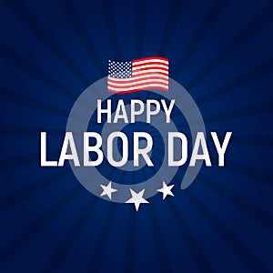 Labor Day in USA Poster Background. Vector Illustration