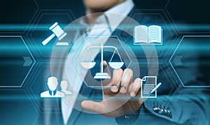 Labor Law Lawyer Legal Business Internet Technology Concept