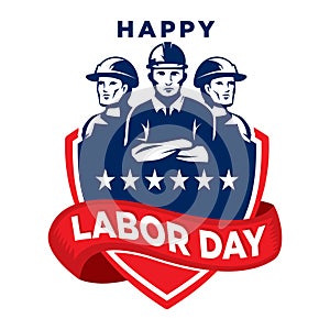 Labor logo , patriotism logo vector